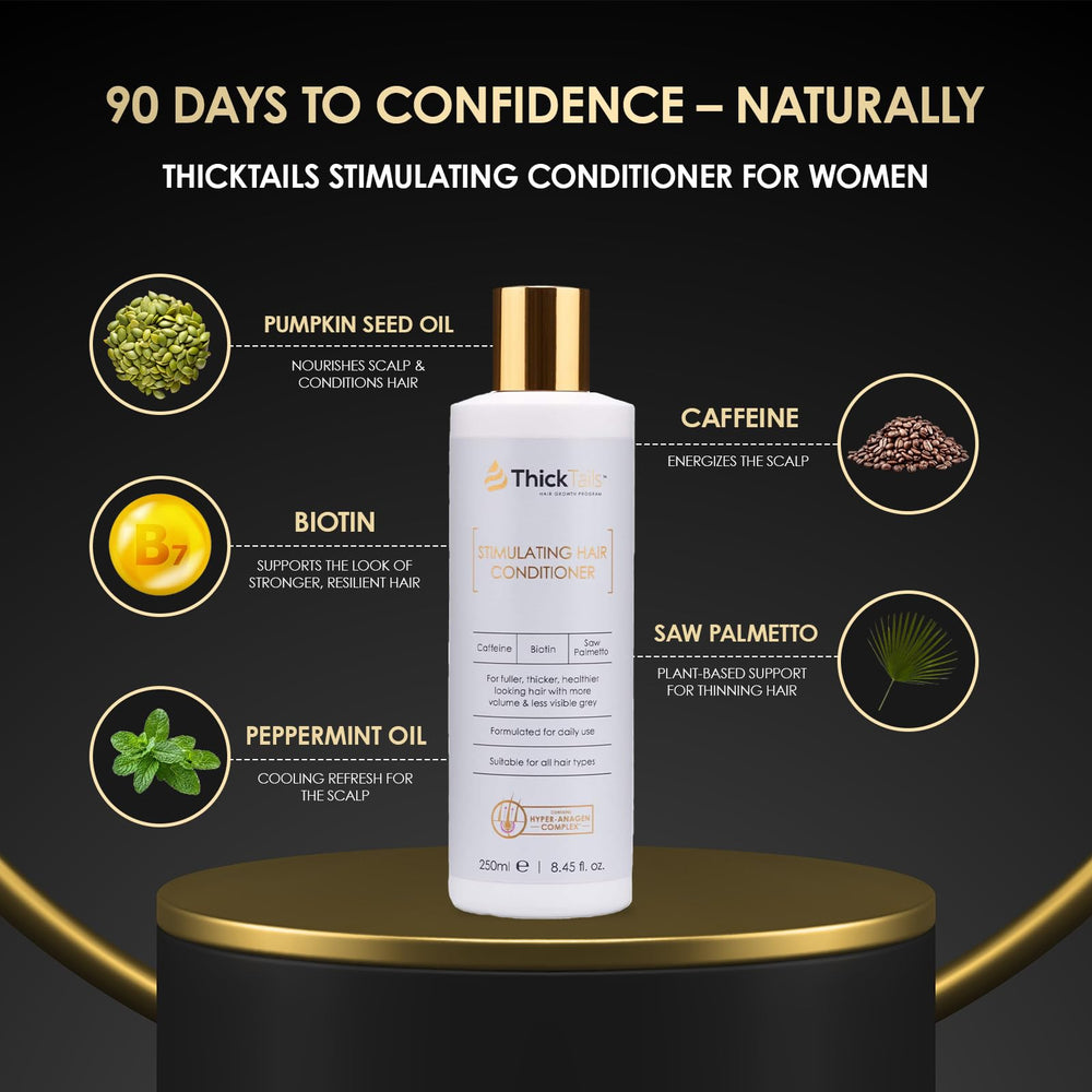 ThickTails smoothing application hair shot highlights manageable strands.