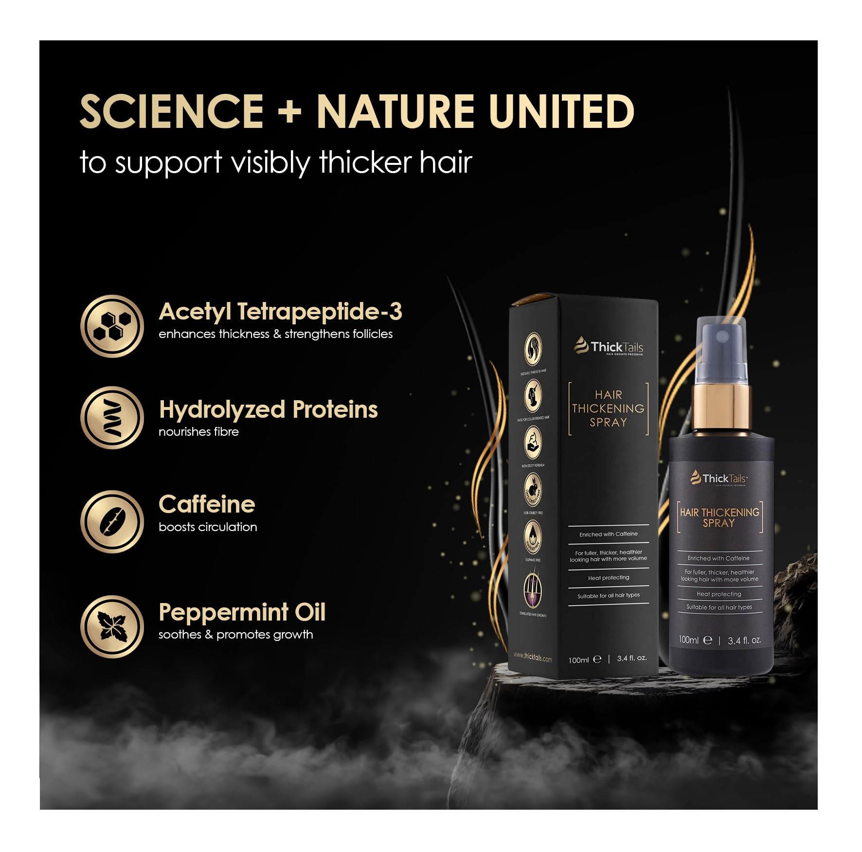 ThickTails unisex pre-styler for straight, wavy, or lightly curly hair.
