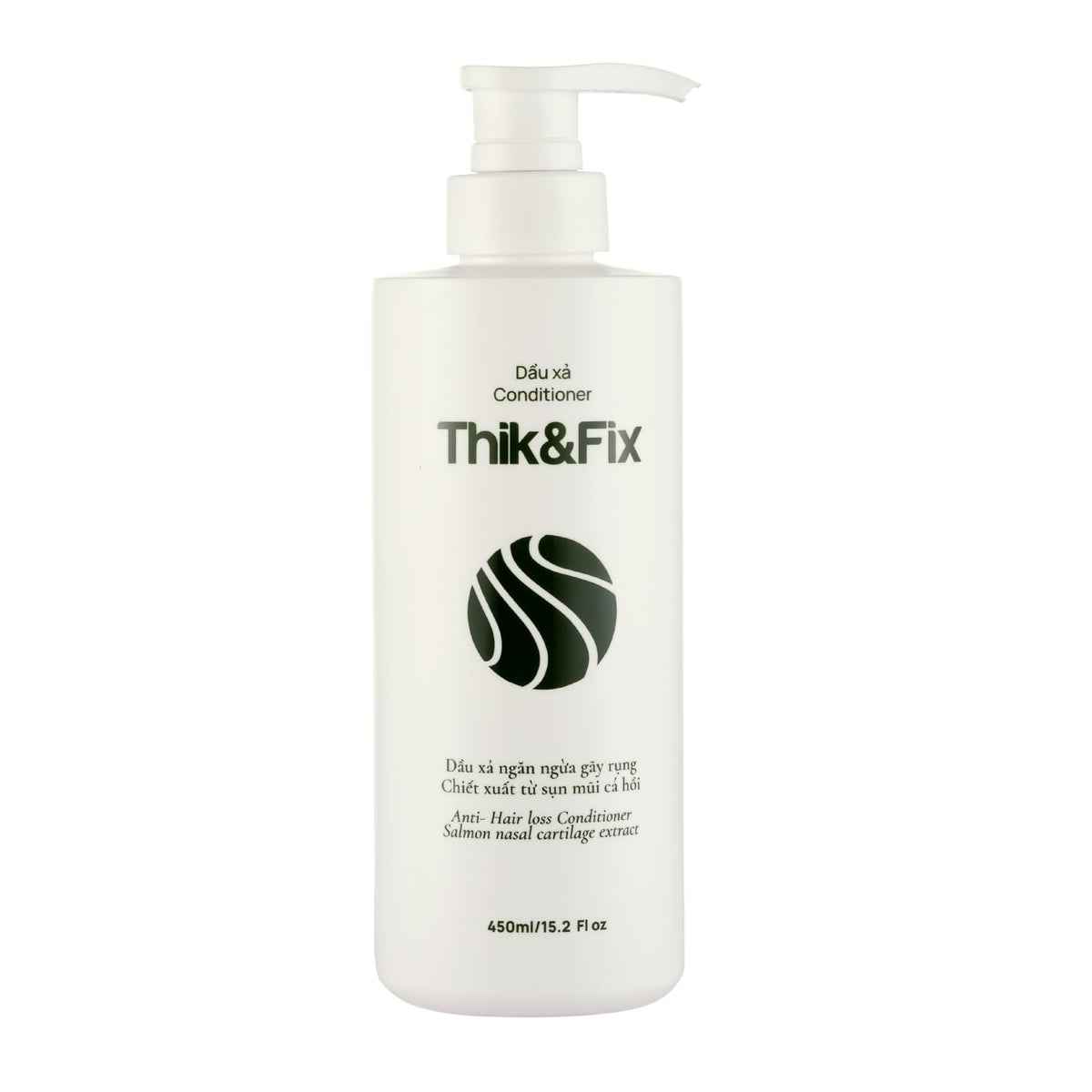 Thik&Fix hair thickening conditioner bottle boosts volume