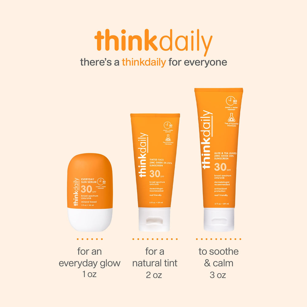Thinkdaily SPF 30 is travel-friendly and TSA-approved.