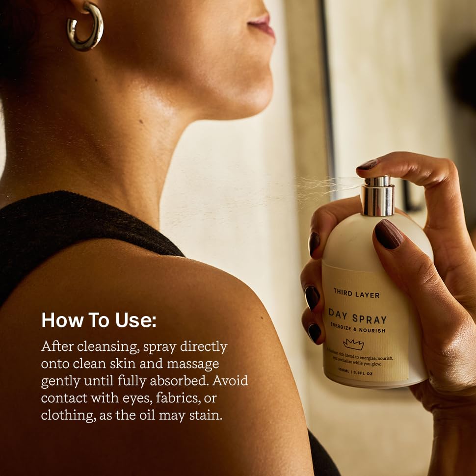 Third Layer Day Spray absorbs quickly without greasiness.