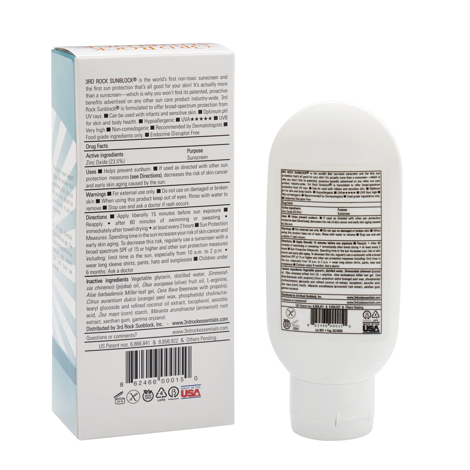 3rd Rock Essentials SunBlock SunScreen Lotion SPF 35+ body coverage for all-day UV defense.
