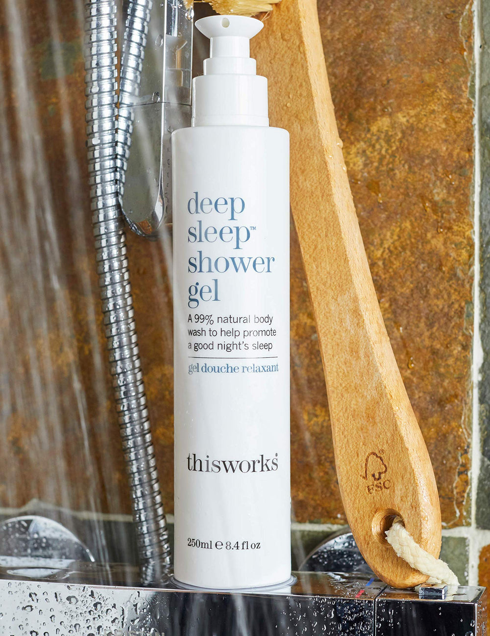 Coconut oil in THISWORKS Deep Sleep Shower Gel softens and protects skin