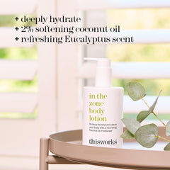 THISWORKS In The Zone pump dispense demonstrates easy single handed application