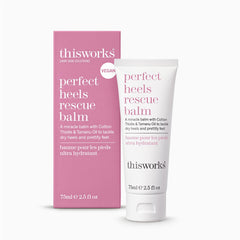 THISWORKS Perfect Heels Rescue Balm texture close-up for deep hydration on dry heels