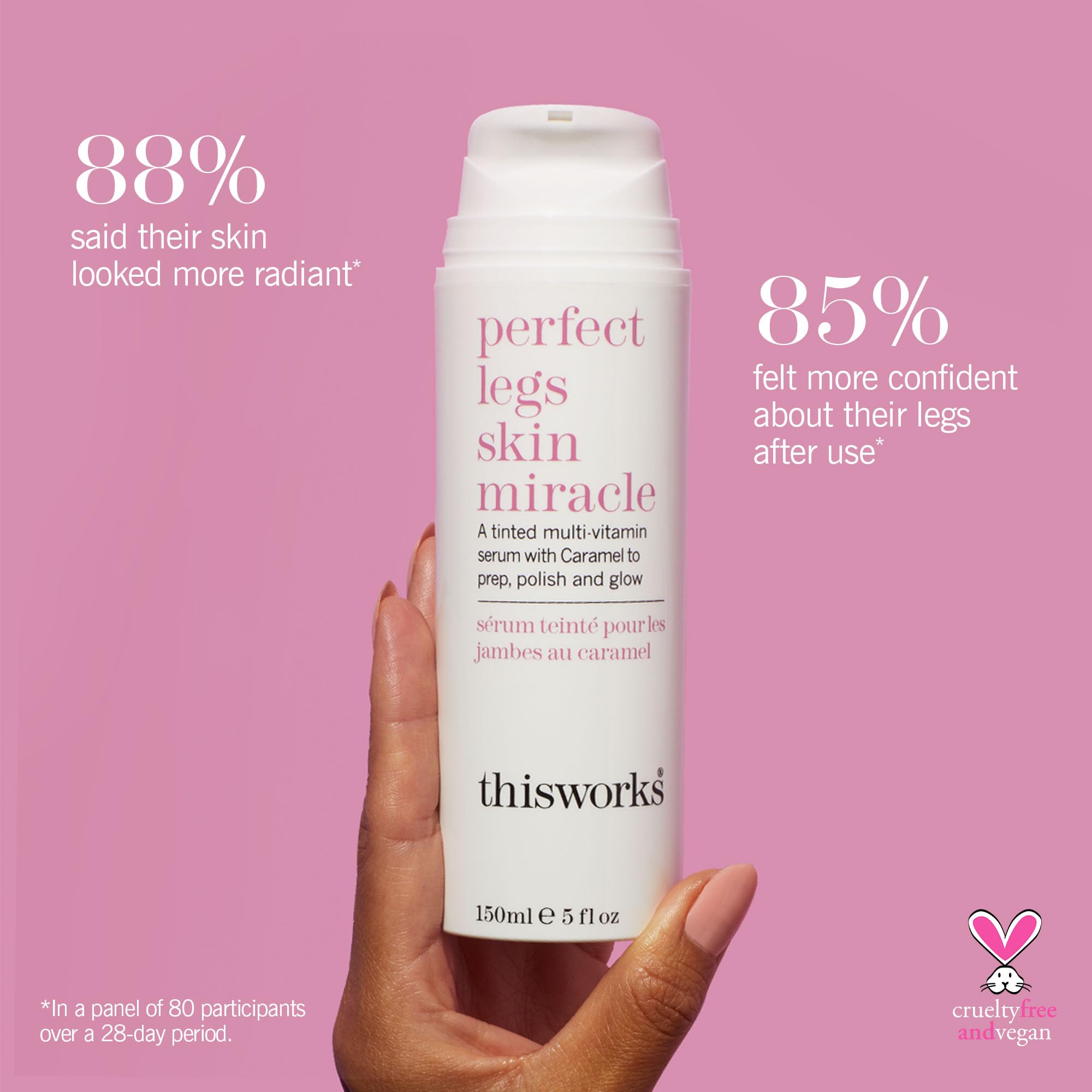 Smooth blending of THISWORKS Perfect Legs Tint for an even look on legs