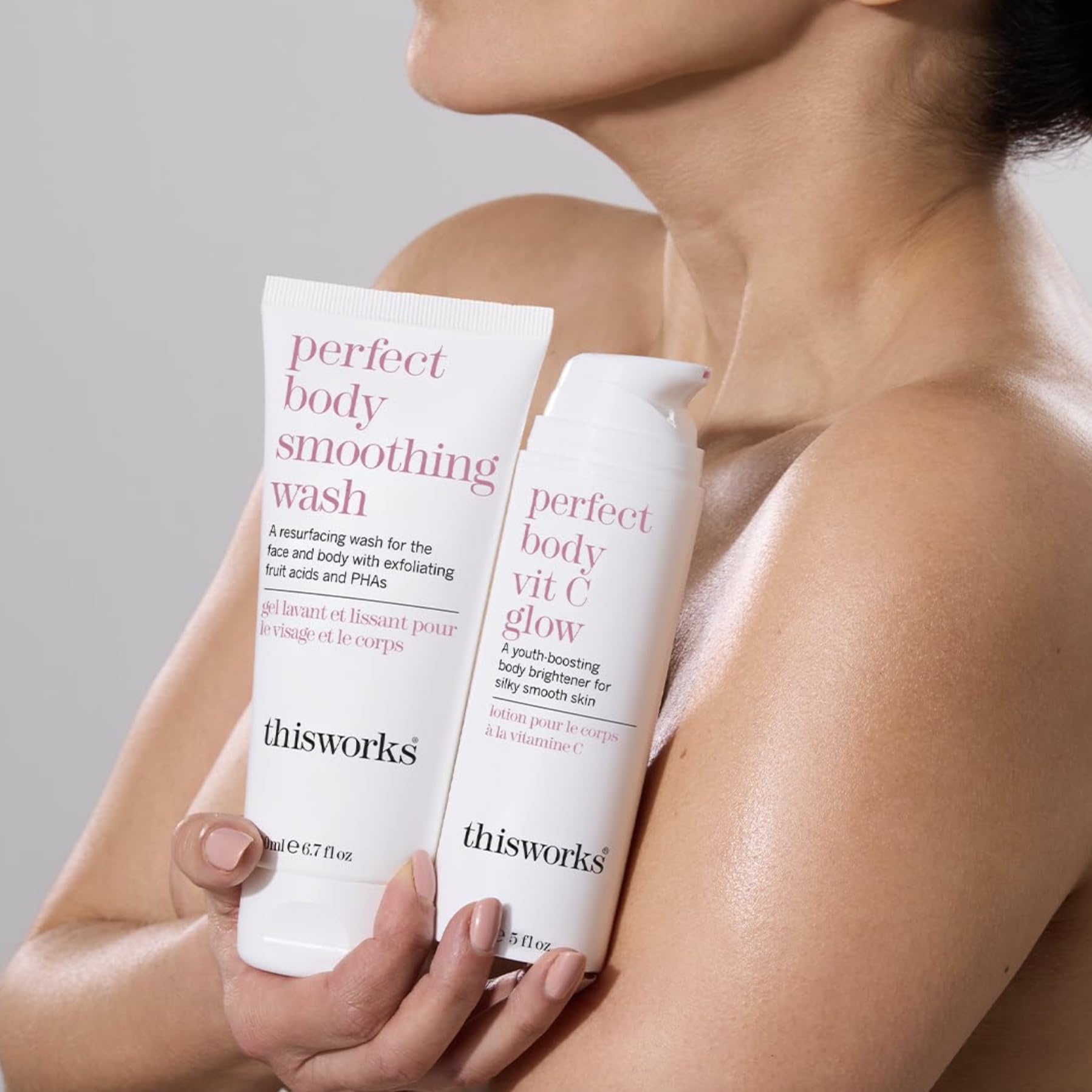THISWORKS packaging close-up highlights easy-to-use 200ml tube.