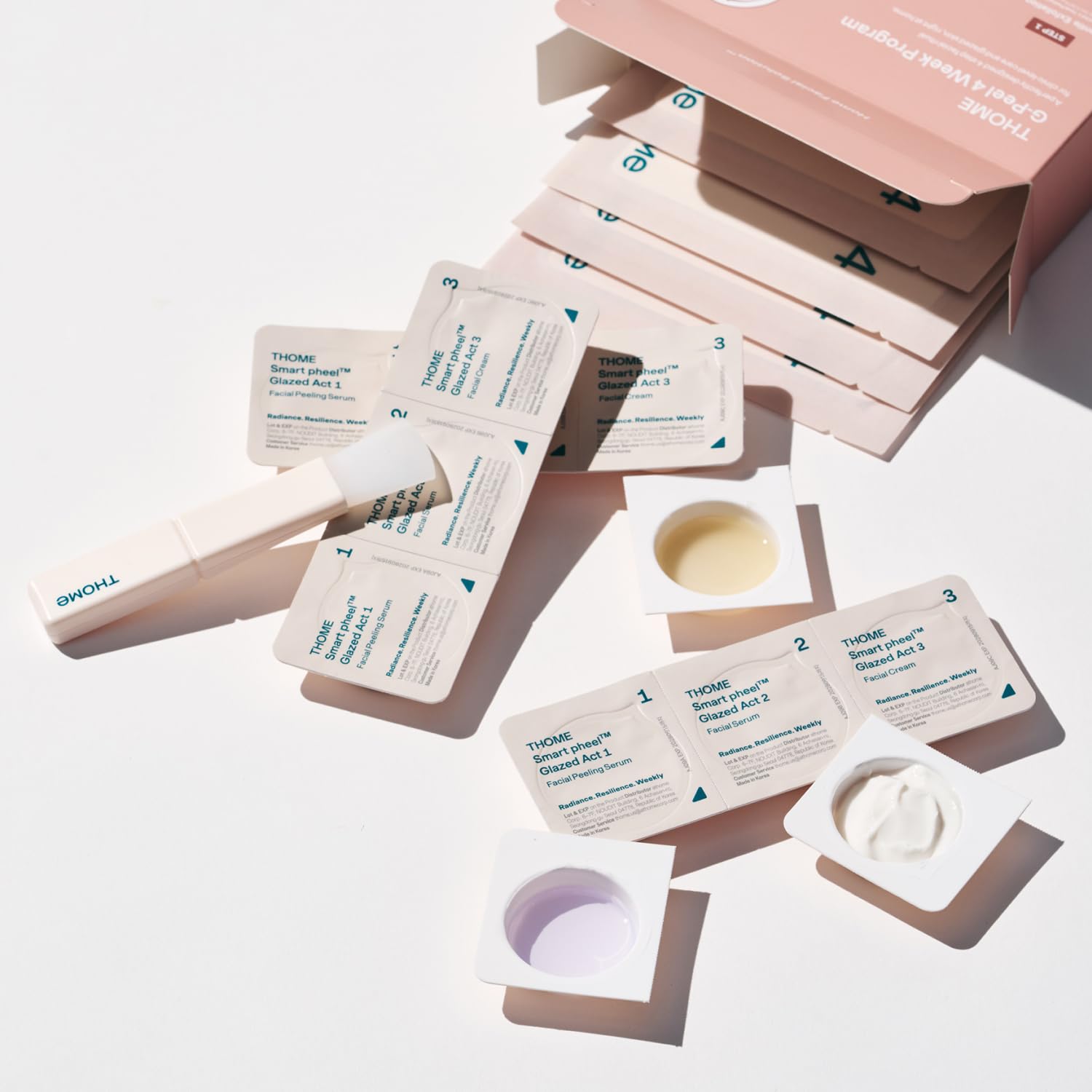 THOME G-Peel Kit Strengthen step closeup showcases boosted resilience and a radiant feel.