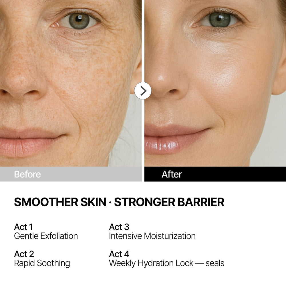 THOME G-Peel exfoliate step demonstrates a gentle multi-acid exfoliation for smoother skin.