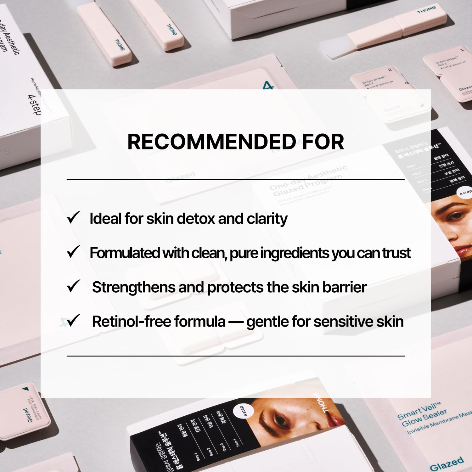 THOME G-Peel seal step locks in moisture for lasting glow.