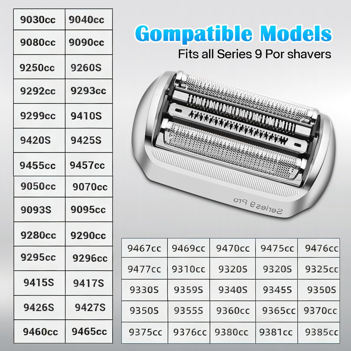 THORIFLY Series 9 94M replacement head durability long lasting materials for daily shaves.