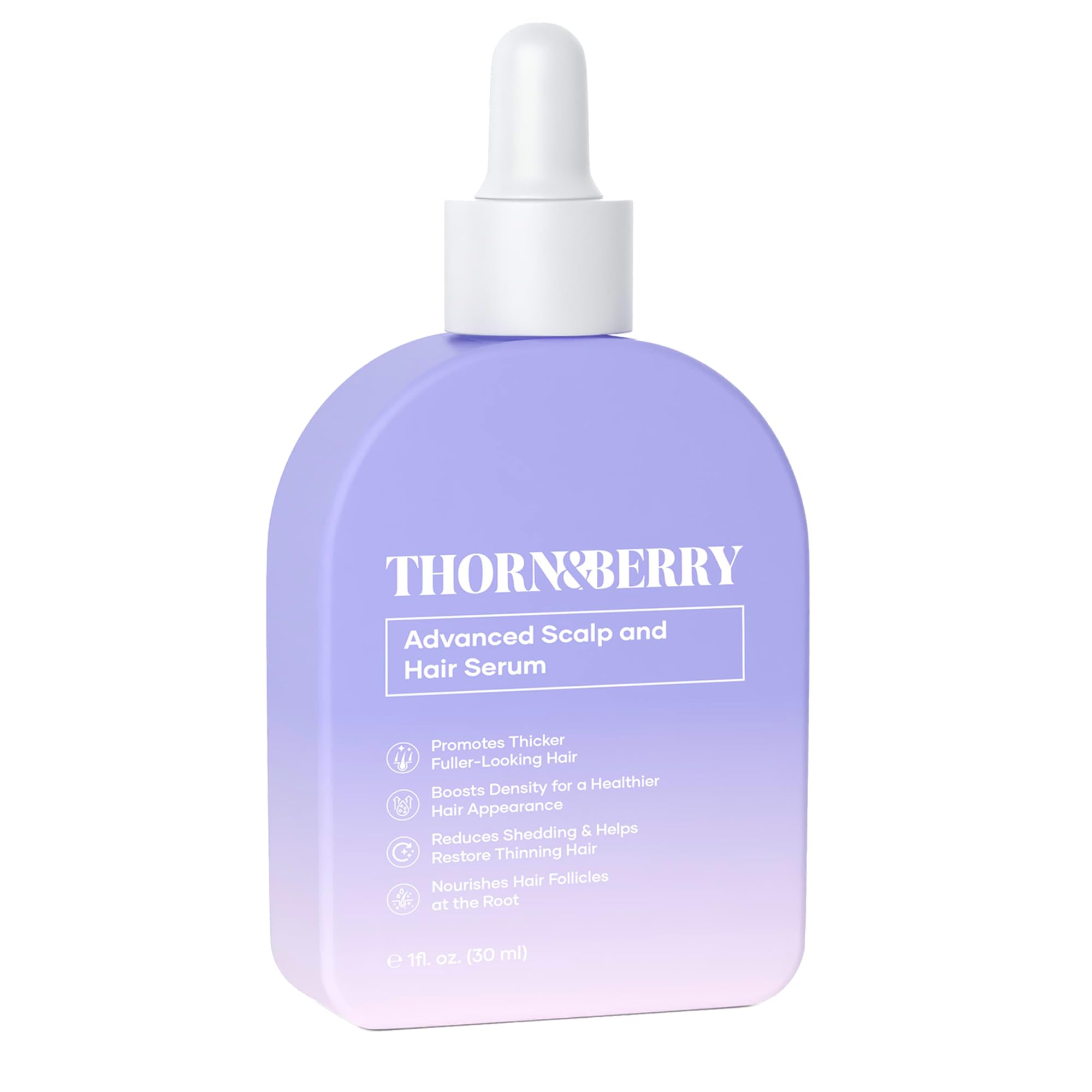 Generic Thorn & Berry scalp serum bottle for fuller-looking hair