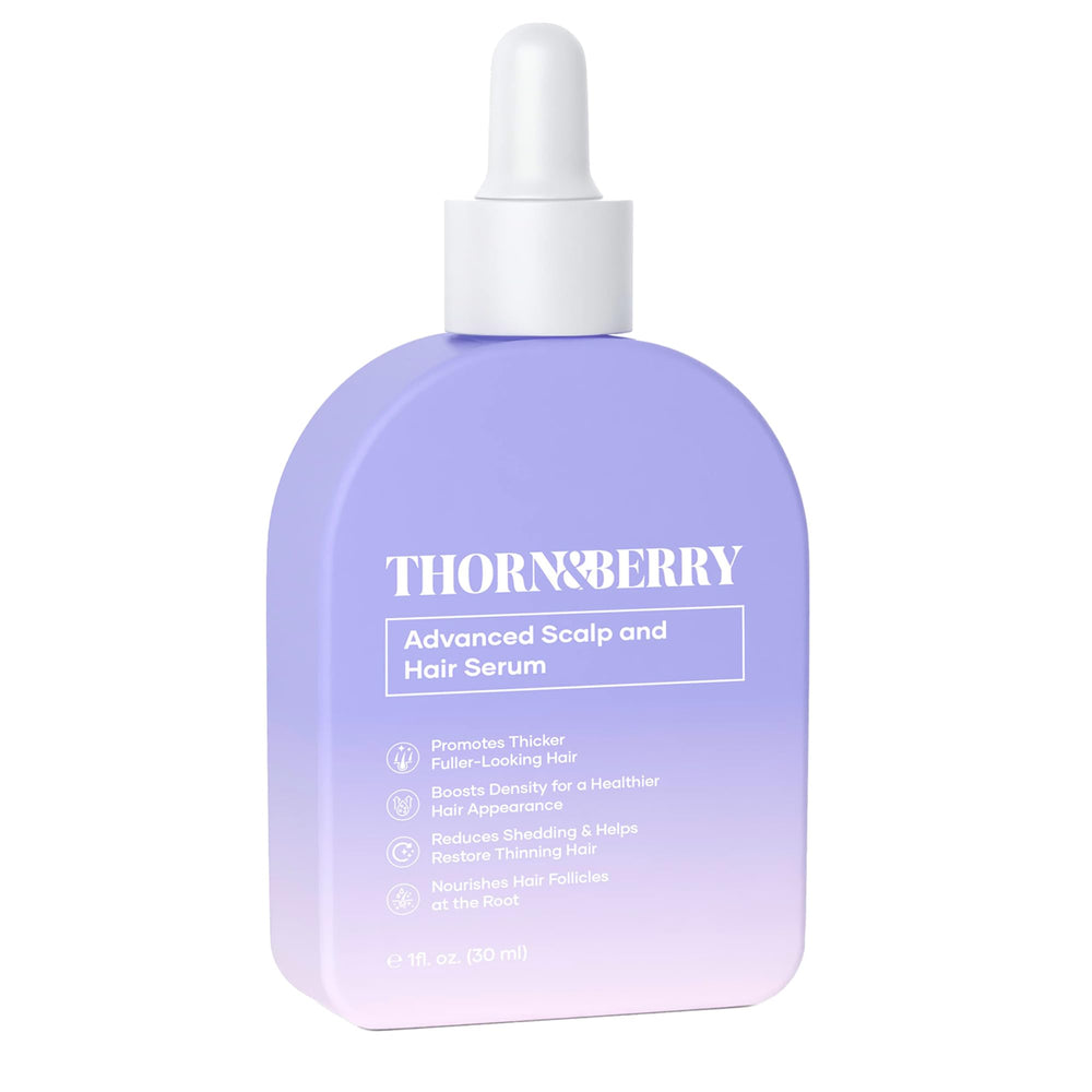 Generic Thorn & Berry scalp serum bottle for fuller-looking hair