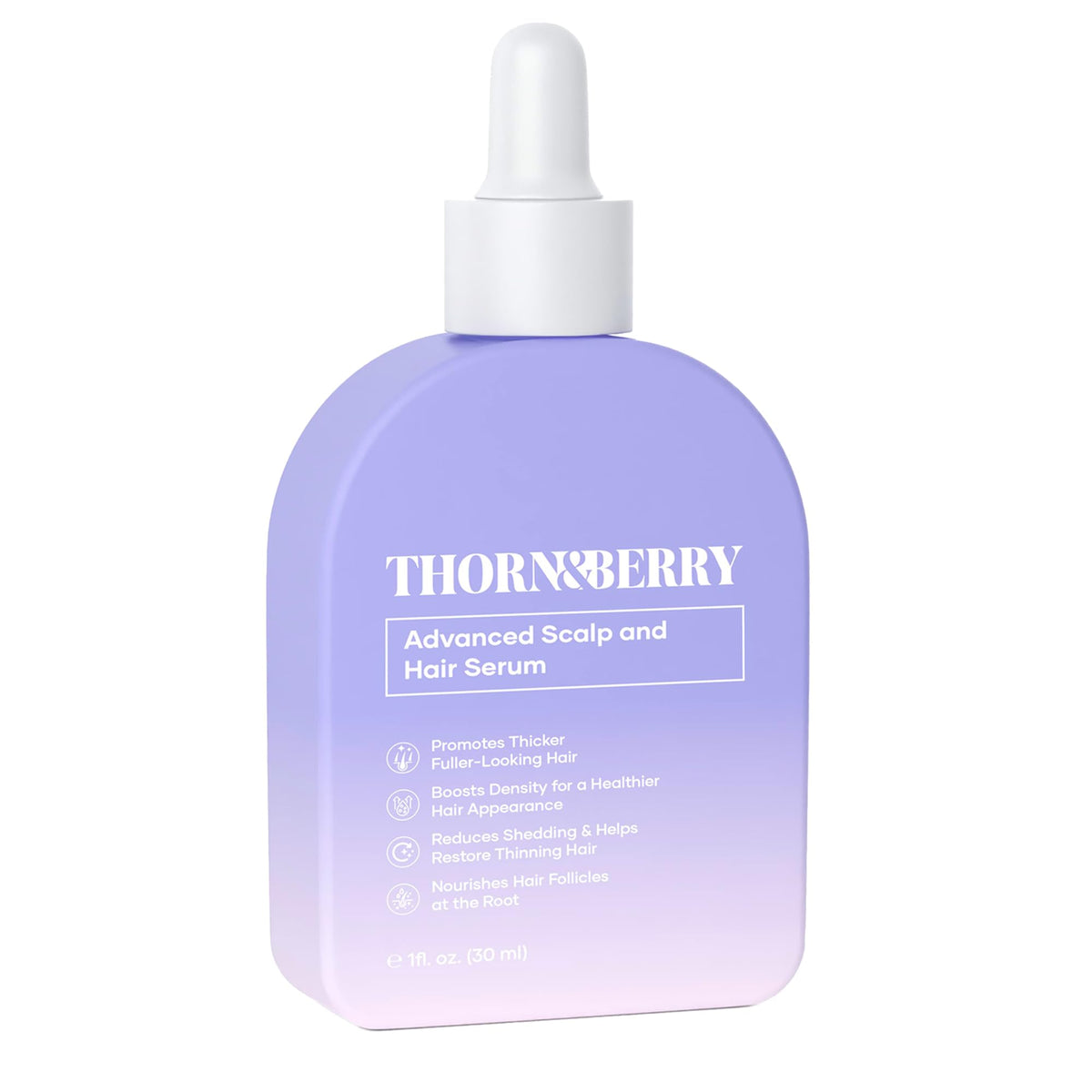 Generic Thorn & Berry scalp serum bottle for fuller-looking hair