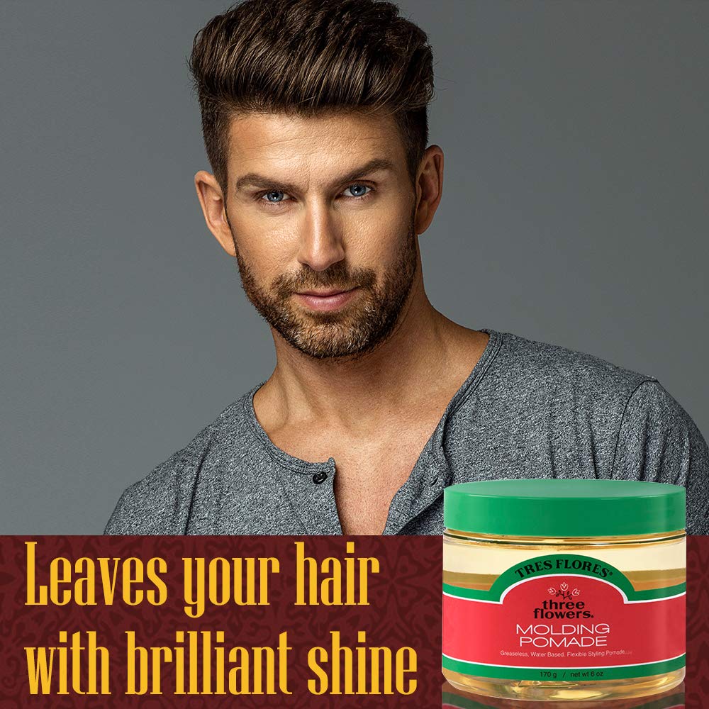 Three Flowers Pomade finish delivers brilliant shine without a greasy feel.