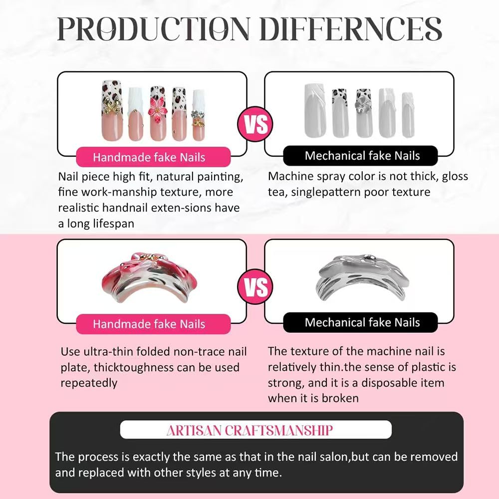 Threelegscat easy application press ons simplify at home manicures.