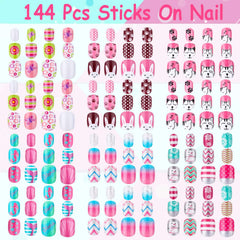Thrilez pre-glue stick-on nails offering fast, kid-friendly application.