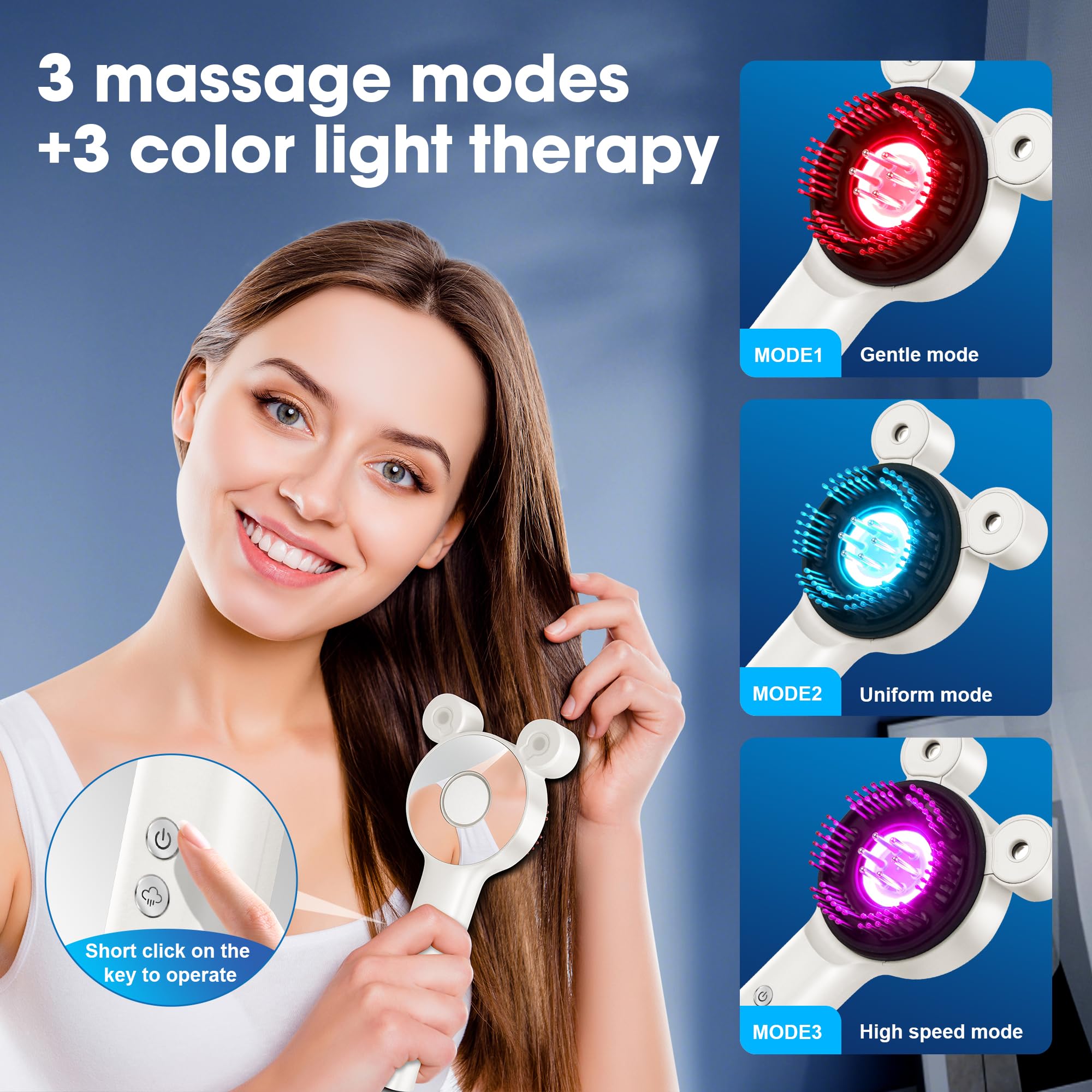 THSTPA Upgraded 4-in-1 Scalp Massager 72-heads closeup for scalp contact