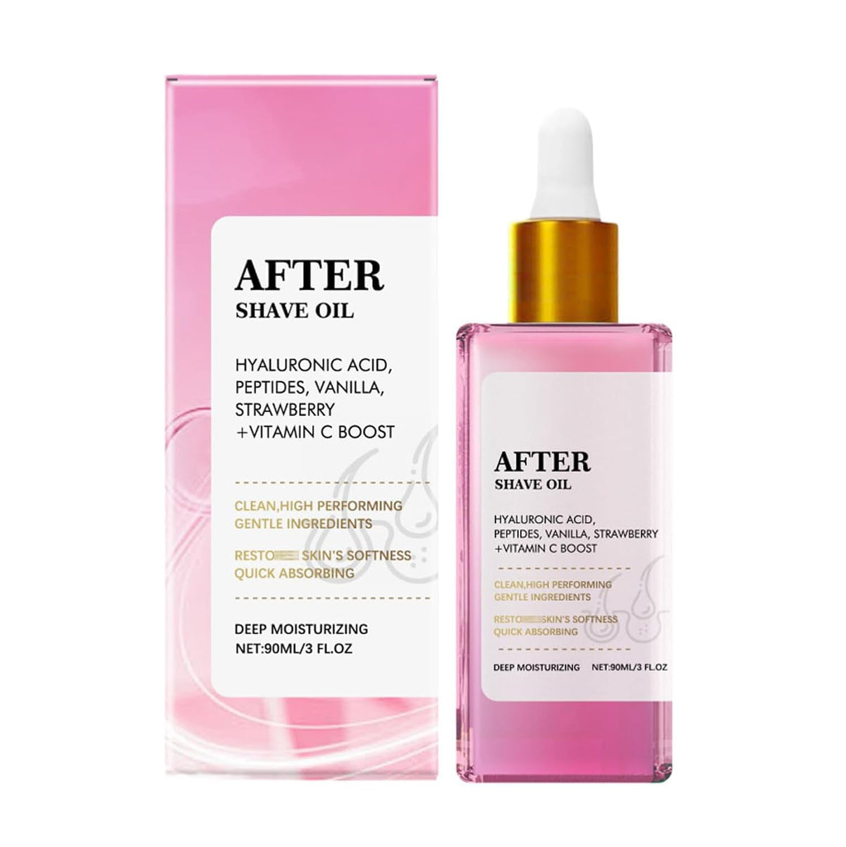 THUIOP strawberry-vanilla aftershave bottle with quick absorption for smooth skin