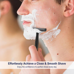 THURLADY safety razor with blades ready for quick insertion