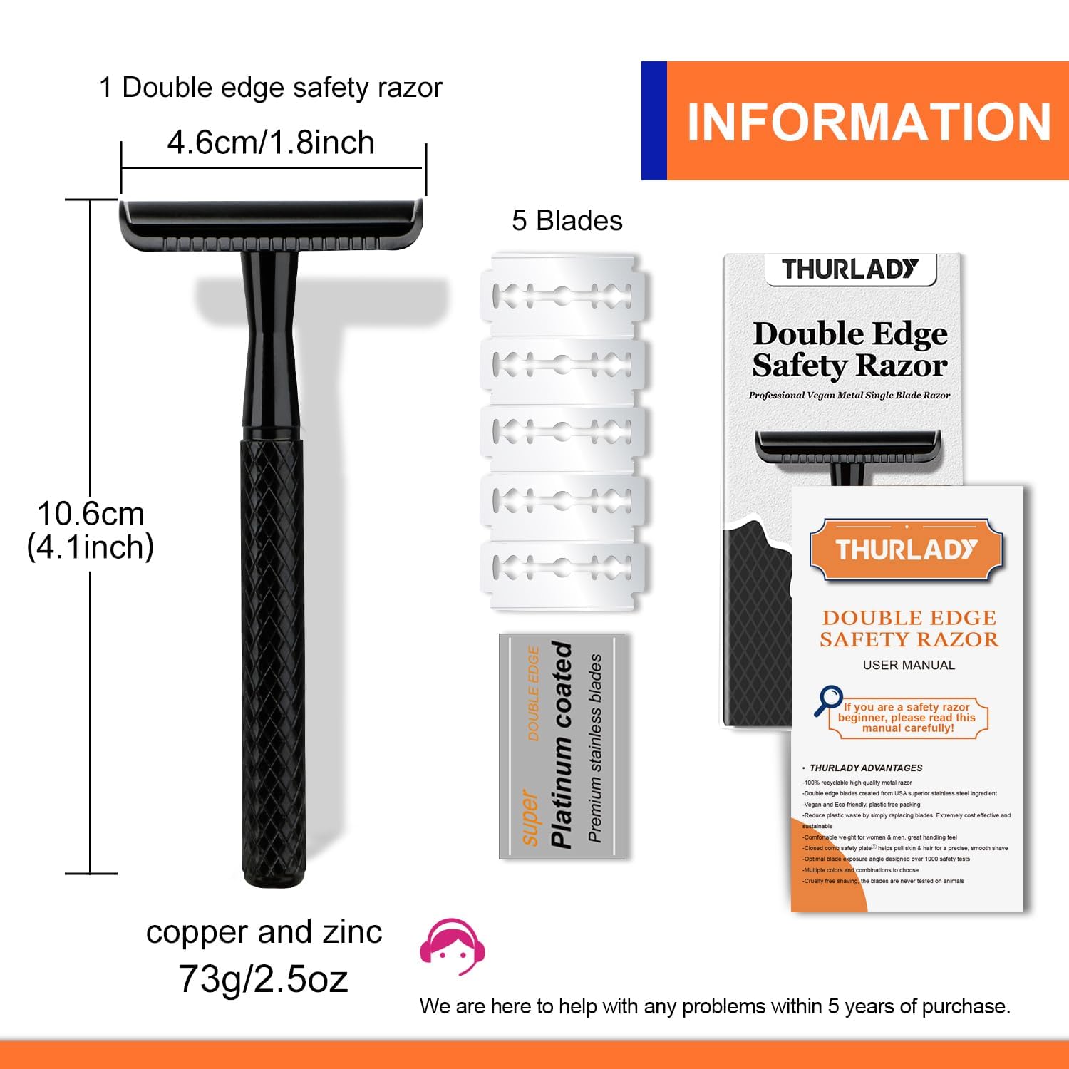 Rinsing THURLADY razor under faucet demonstrates effortless cleaning