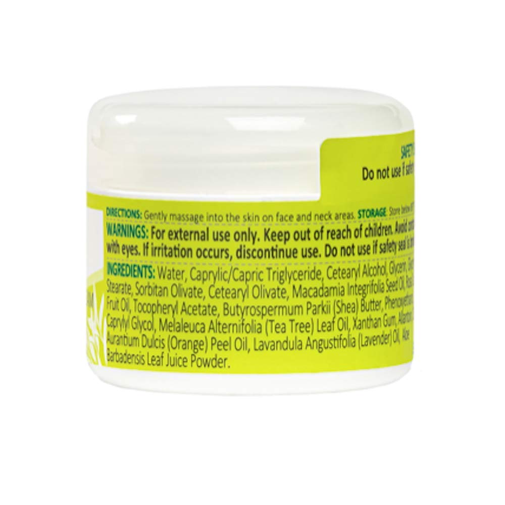 Thursday Plantation Tea Tree Face Cream jar close-up shows creamy texture for daily moisture