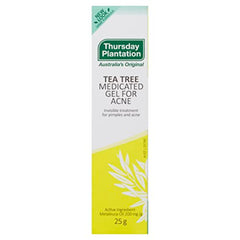 Applying Tea Tree Gel to a spot for quick, targeted blemish care