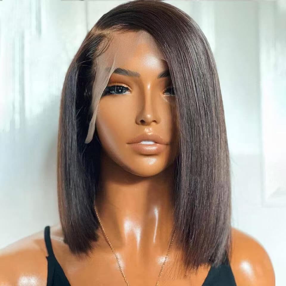Thusiae Bob Wig 13x4 lace-front with natural parting for everyday styling.
