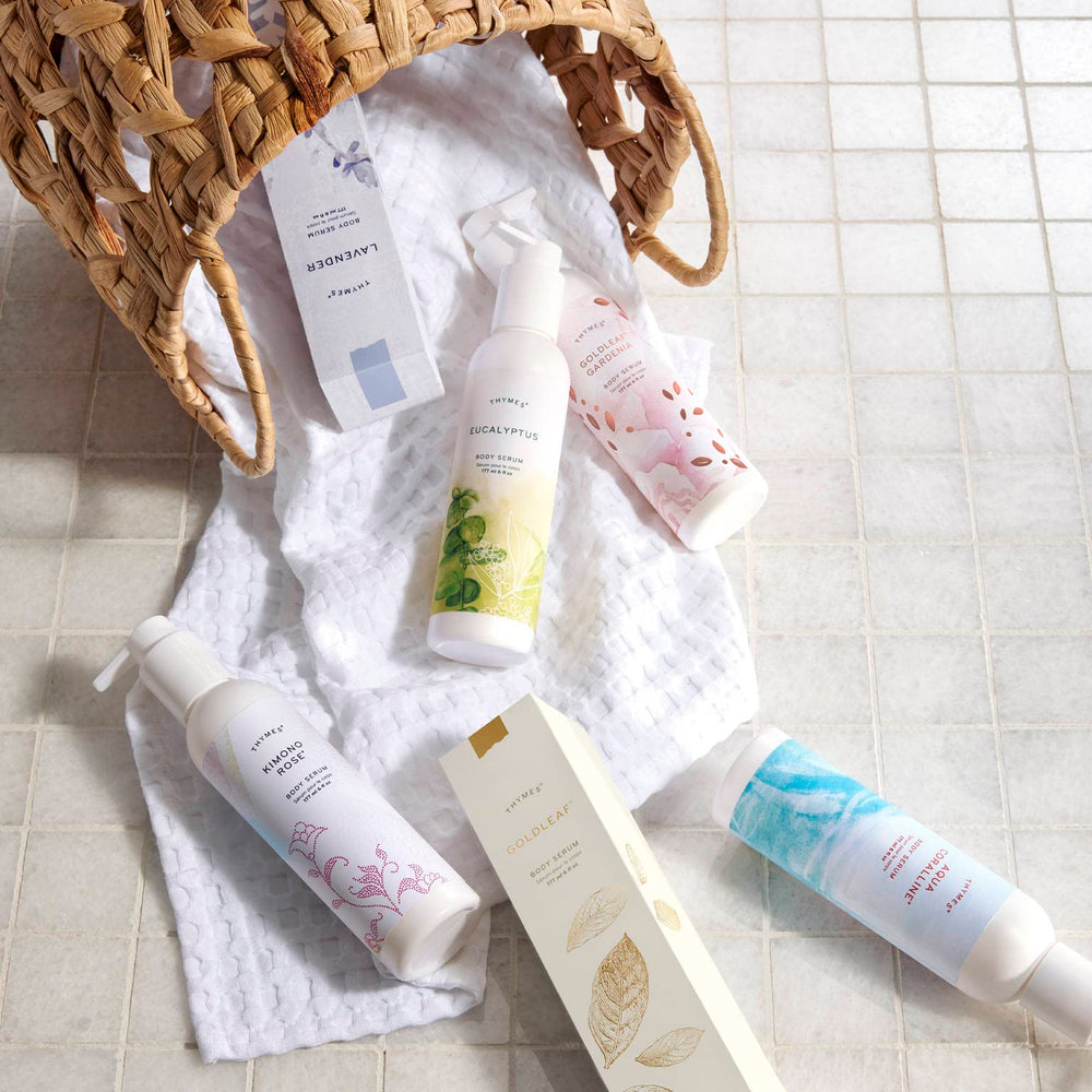 Thymes Aqua Coralline fragrance note close up for refreshing self care.
