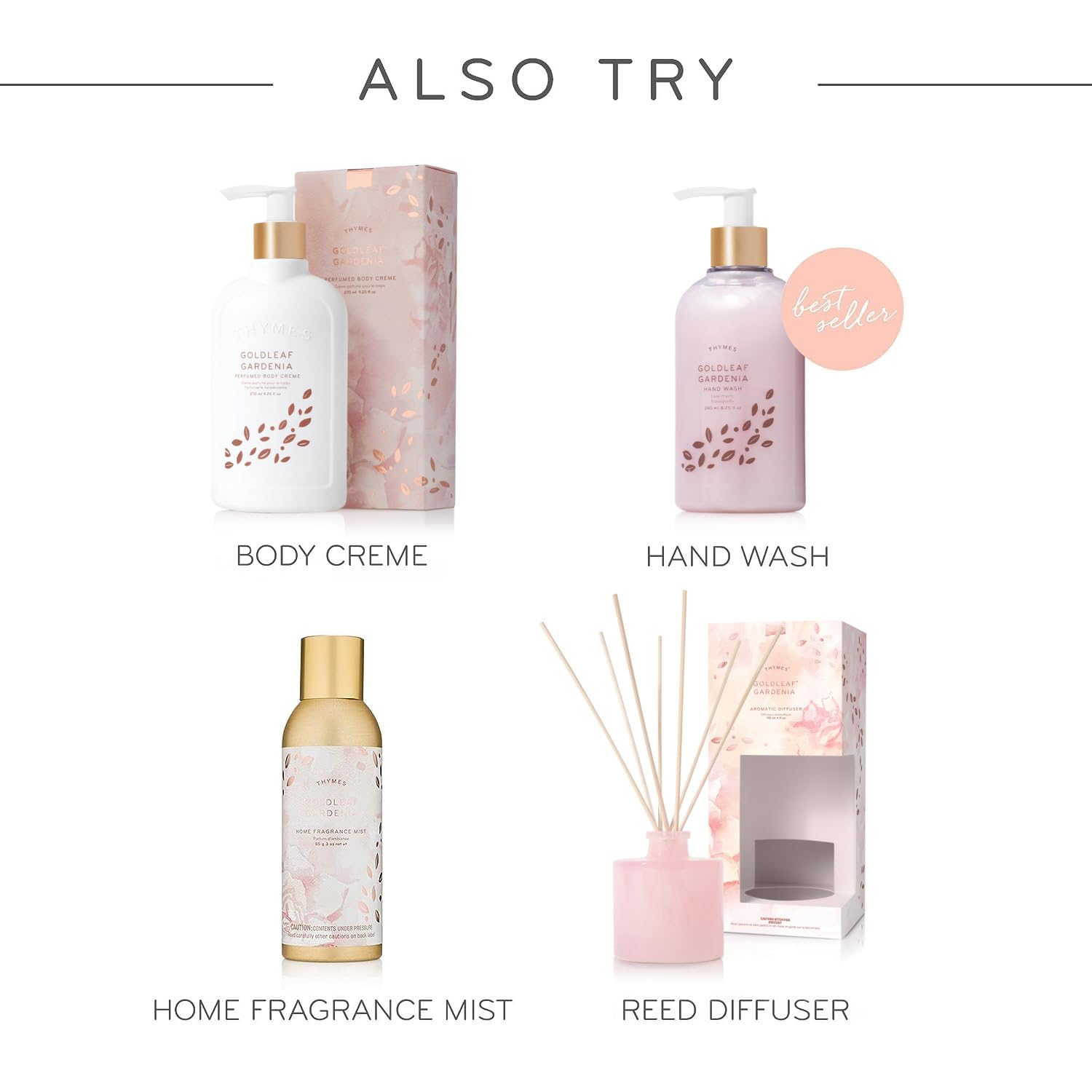 Thymes cruelty-free badge on the body wash packaging