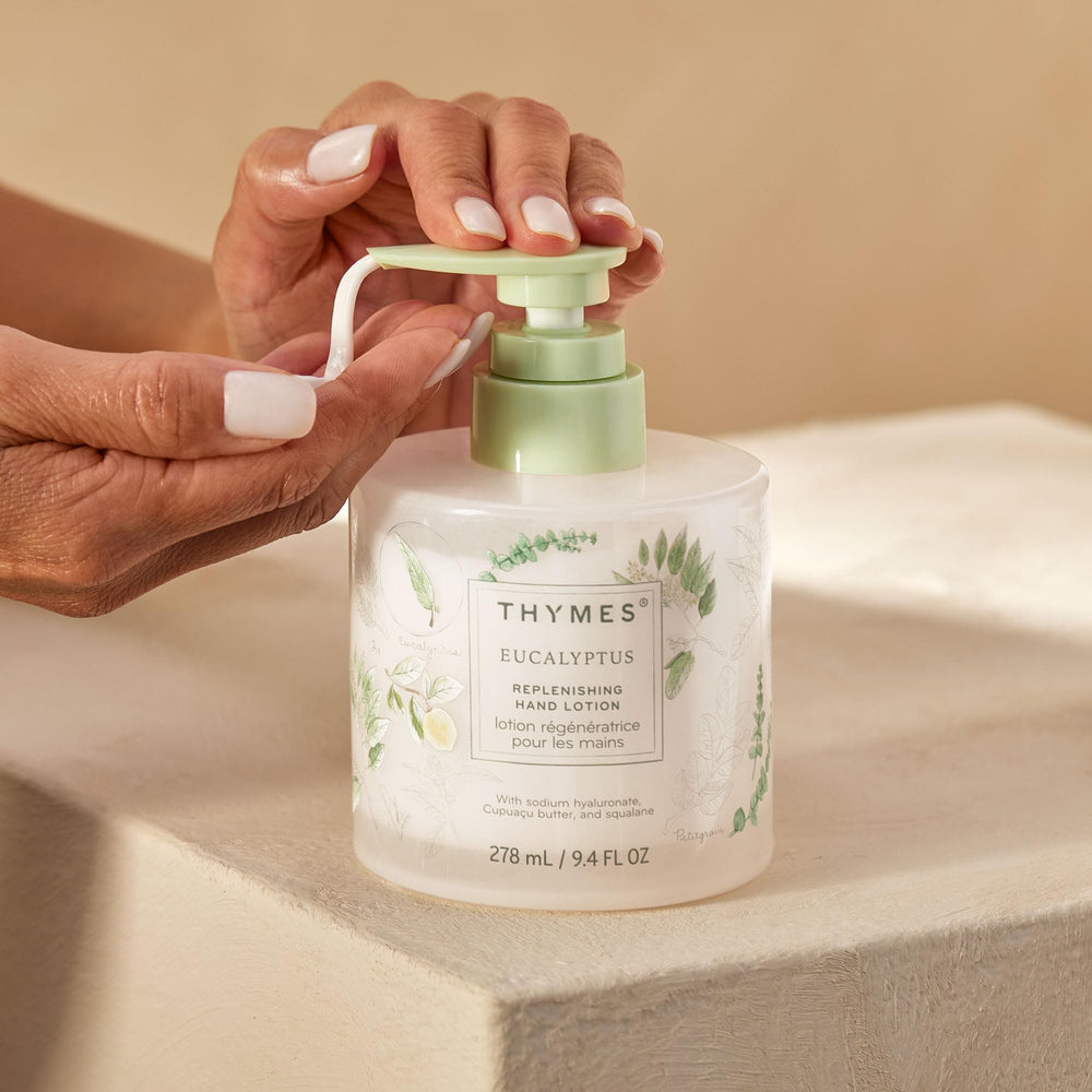 Thymes Eucalyptus fragrance swirl captures spa-like refreshing notes