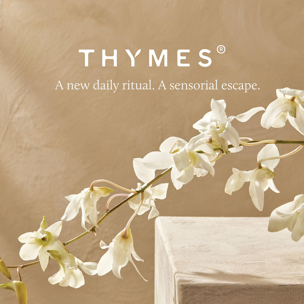Thymes forest-inspired fragrance with fir and lemongrass notes.