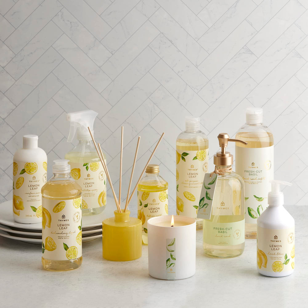 Thymes moisturizing hands closeup illustrating hydration after wash.
