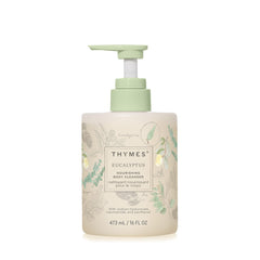 Thymes Nourishing Body Cleanser bottle with pump for effortless daily cleansing.