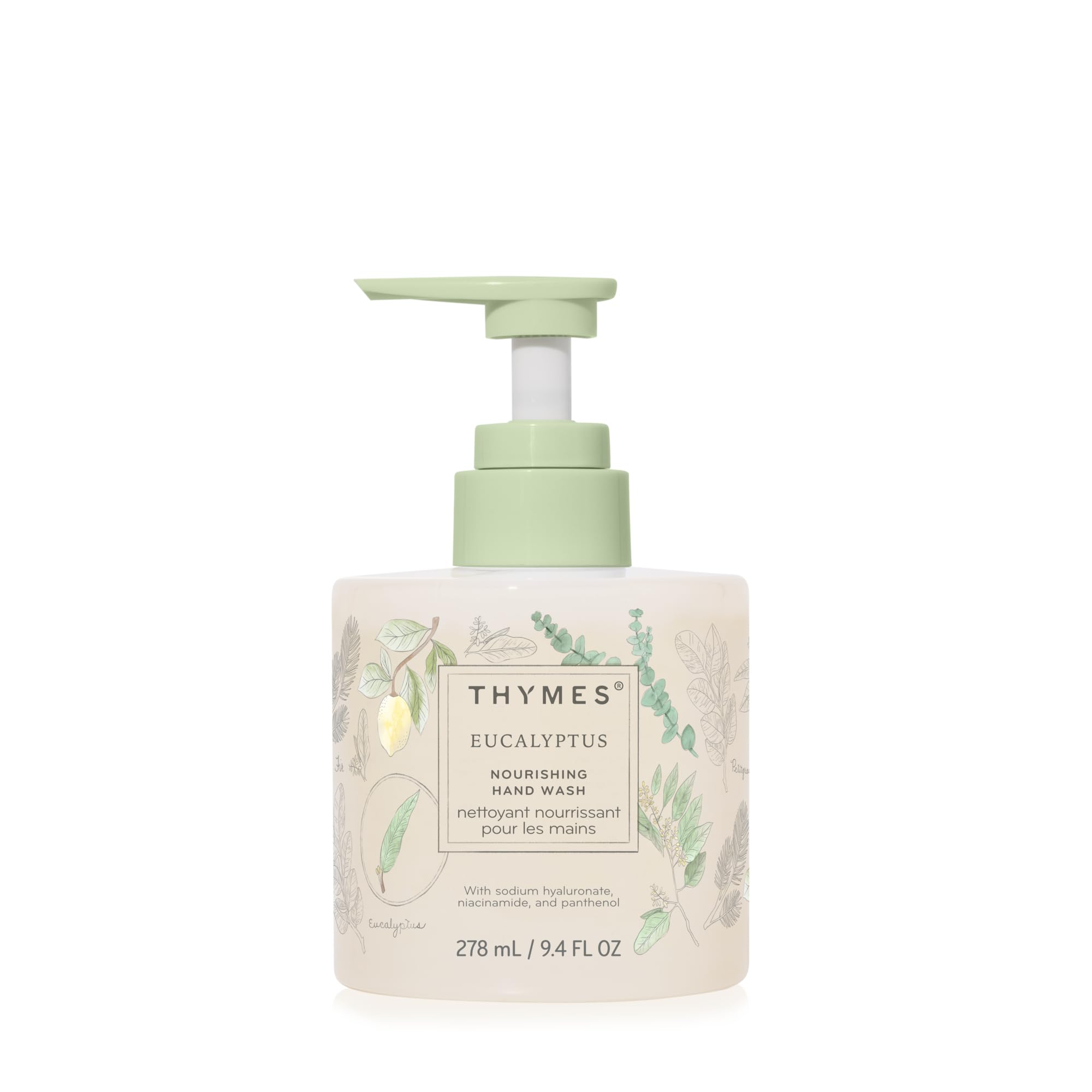 Thymes Nourishing Hand Wash bottle showcases spa-inspired cleansing for daily hand care