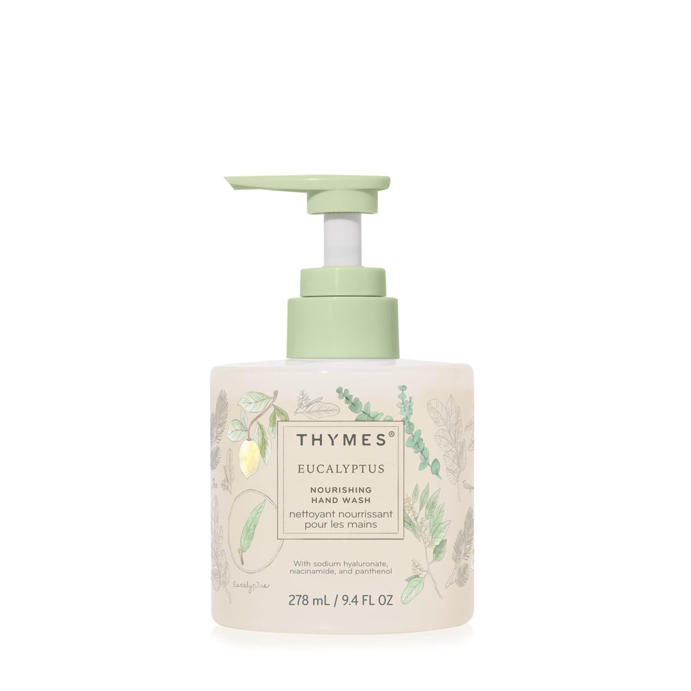 Thymes Nourishing Hand Wash bottle showcases spa-inspired cleansing for daily hand care