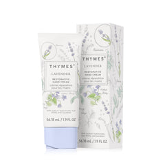 Thymes Restorative Hand Cream in a purse-sized tube for on-the-go moisture and care.