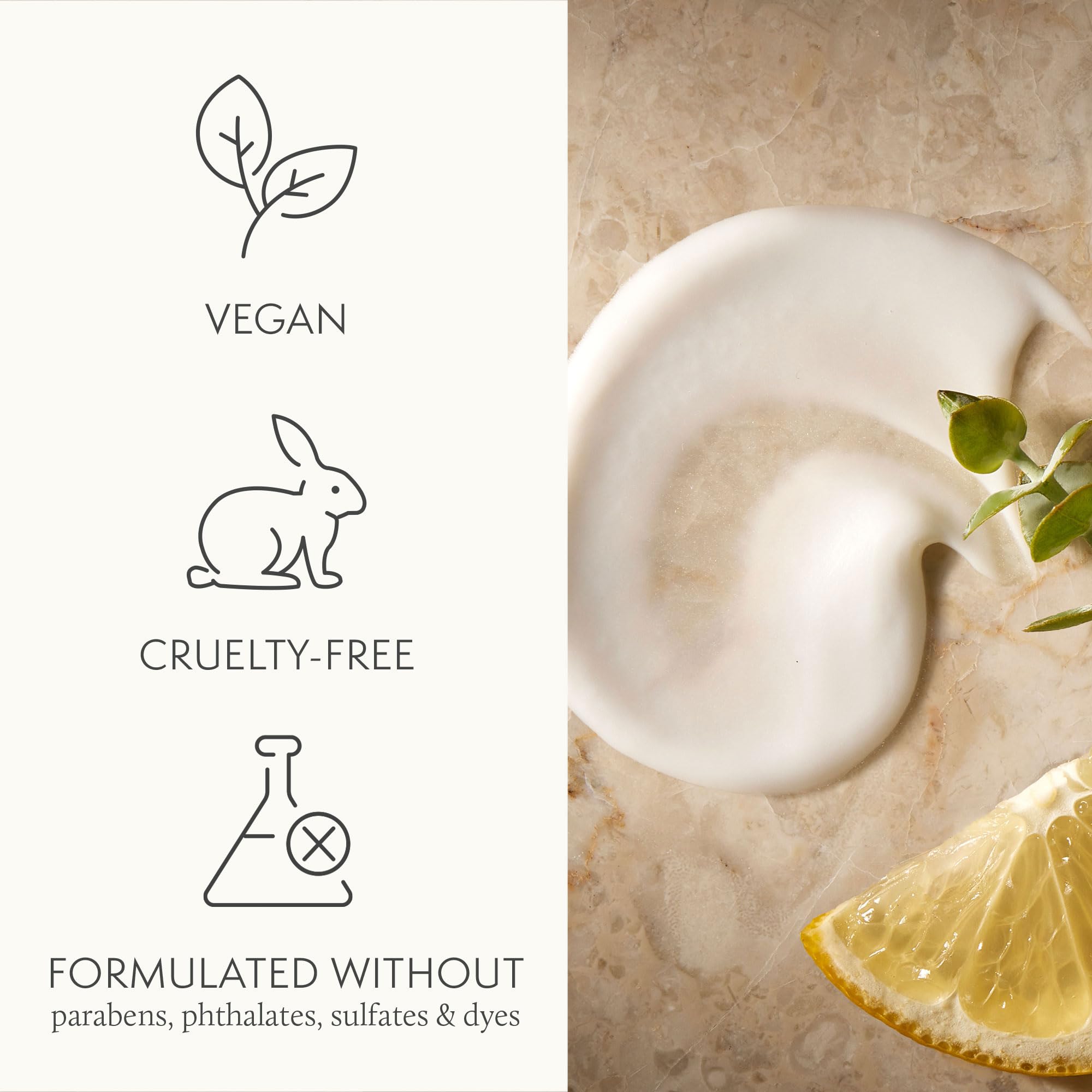 Thymes sodium hyaluronate and squalane ingredients highlighted for hydrating feel