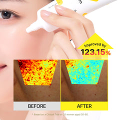 Texture swirl of TIAM cream on hand shows lightweight finish