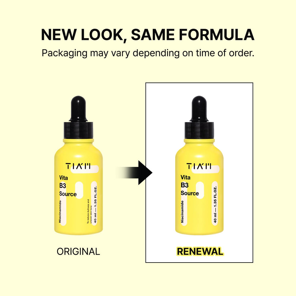 Dropper releasing TIAM serum for fast absorption and light hydration