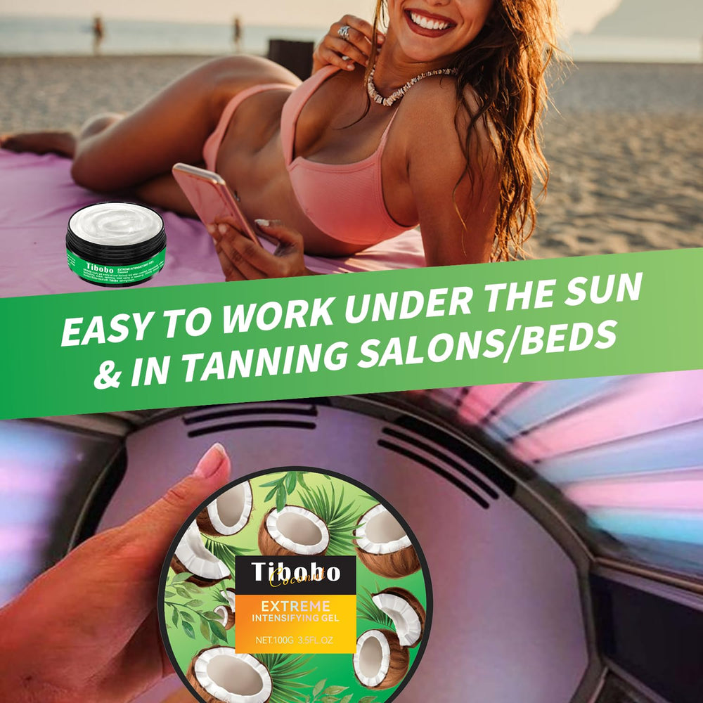 Creamy coconut oil texture close-up highlighting hydrating tanning benefits.