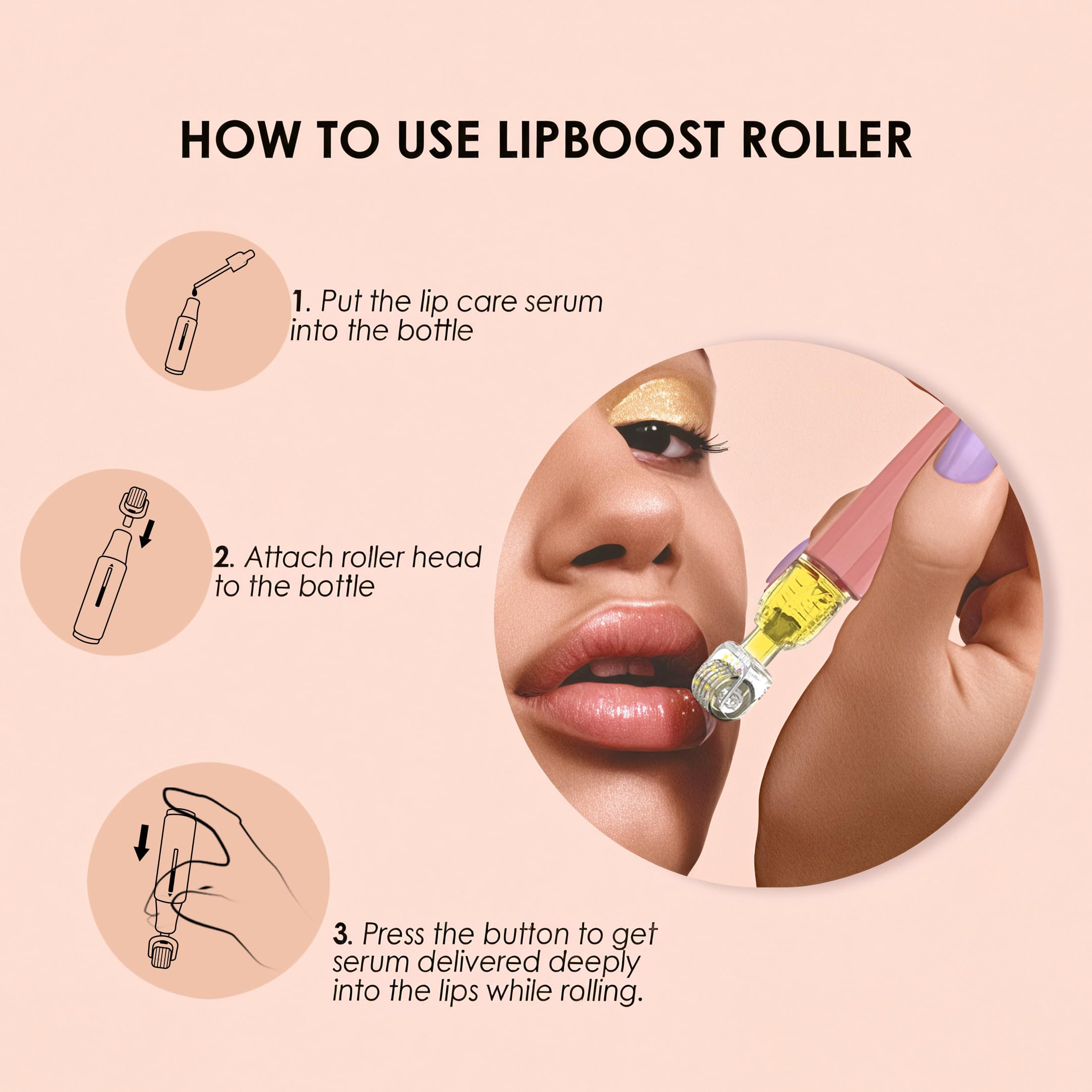 Tidewish Derma Roller with 0.25mm needles for safe daily use.