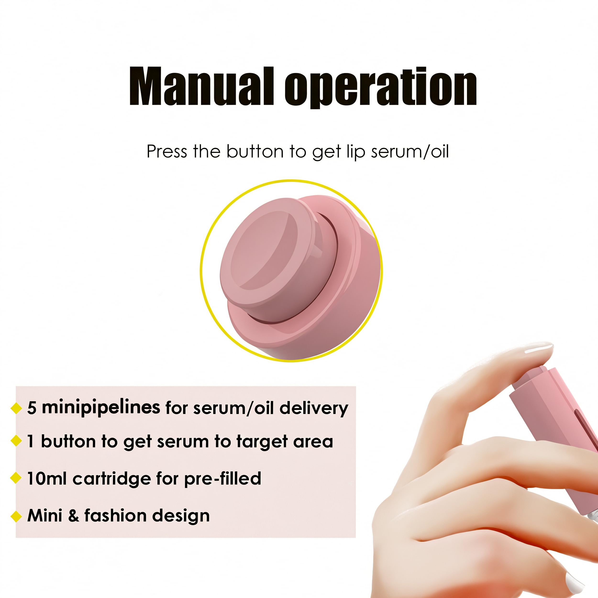 Tidewish Derma Roller with 105 titanium tips for gentle micro-exfoliation.