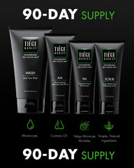 Tiege Hanley PM Moisturizer nourishes skin overnight for elasticity.