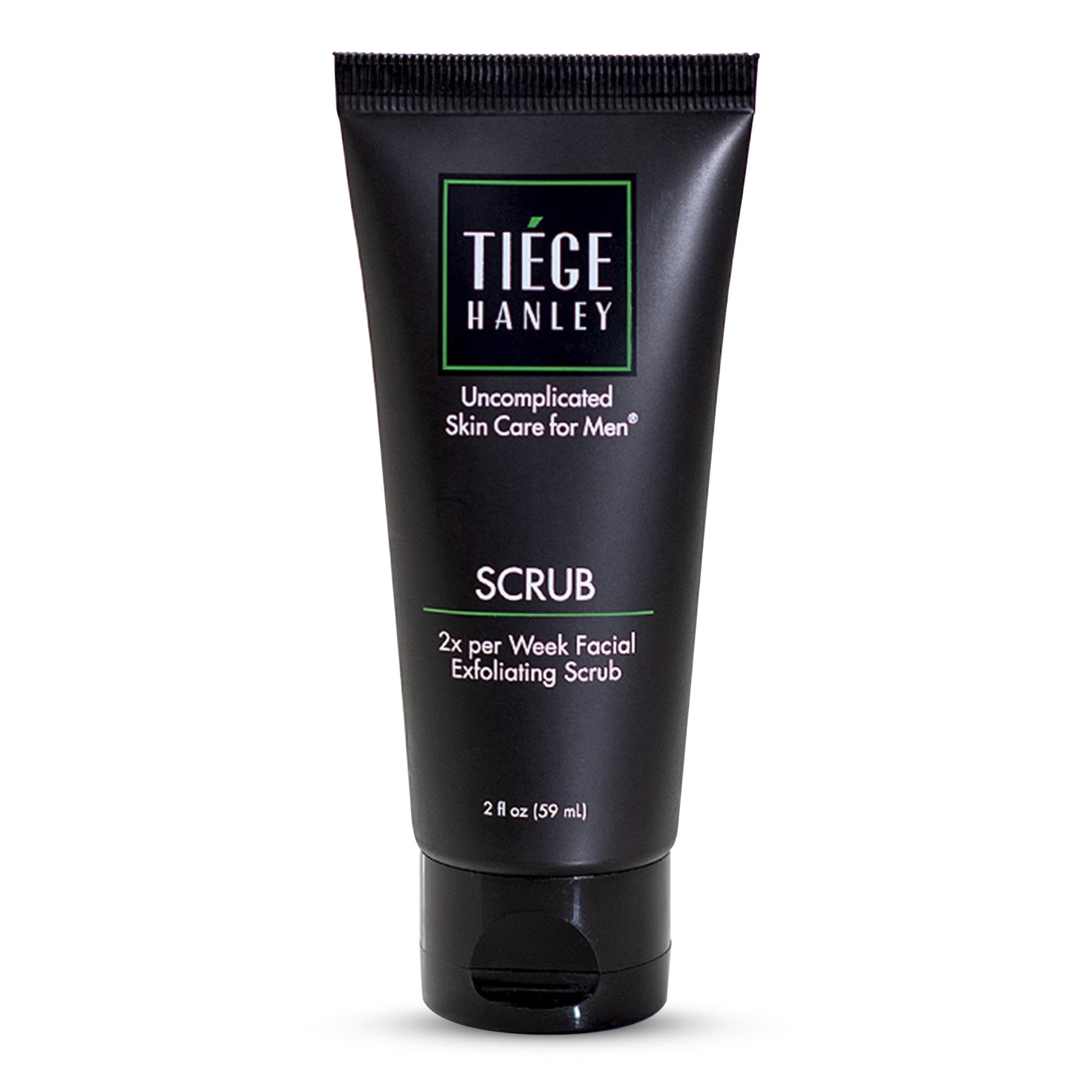 Tiege Hanley Exfoliating Face Wash bottle showing gentle cleansing and exfoliation.