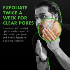 Cooling finish from menthyl lactate after using Tiege Hanley scrub.
