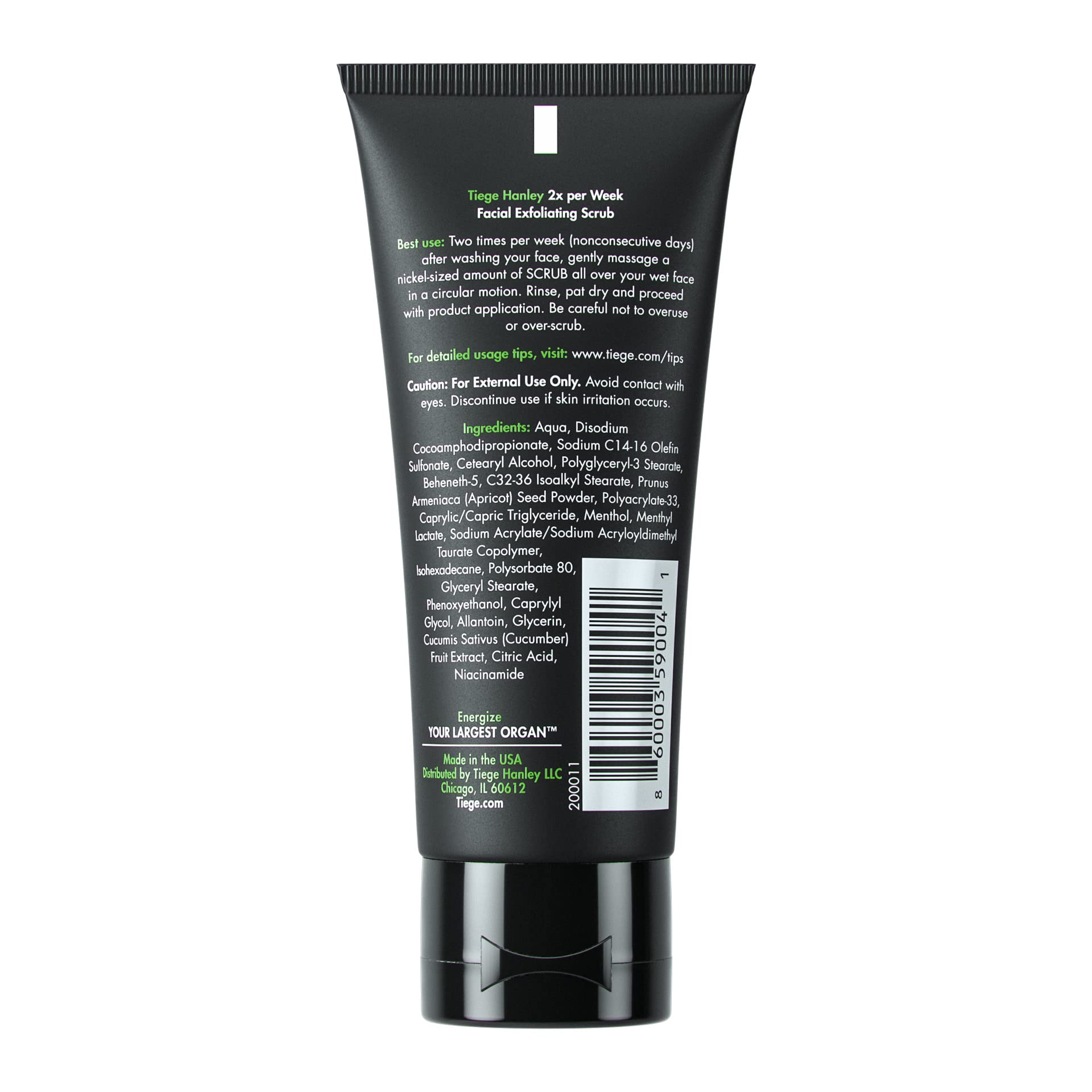 Simple two-step routine with Tiege Hanley Exfoliating Face Wash for balanced skin.