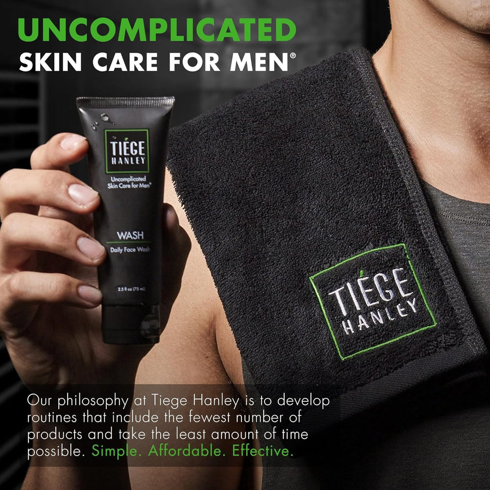 Tiege Hanley EYES tube shown with lightweight formula for fast absorption.