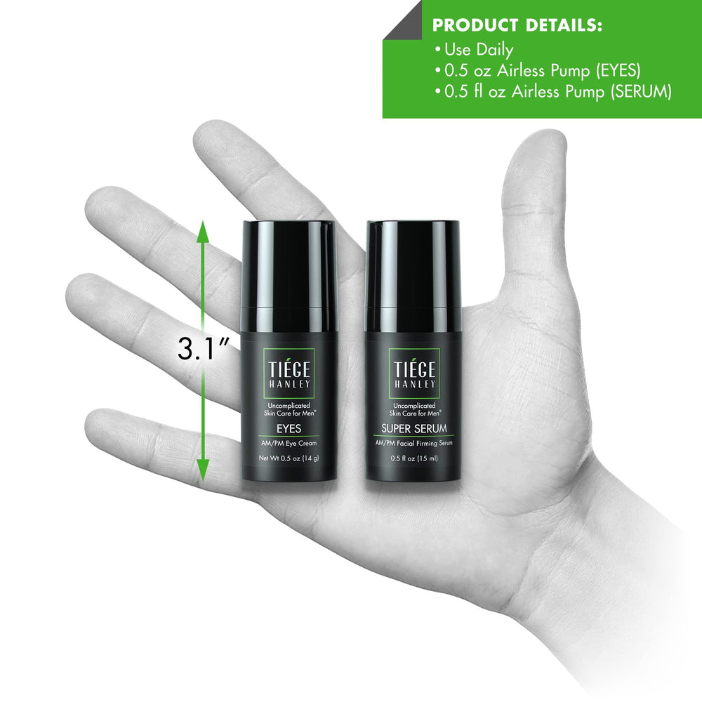 Tiege Hanley two-step routine promotes quick daily skincare