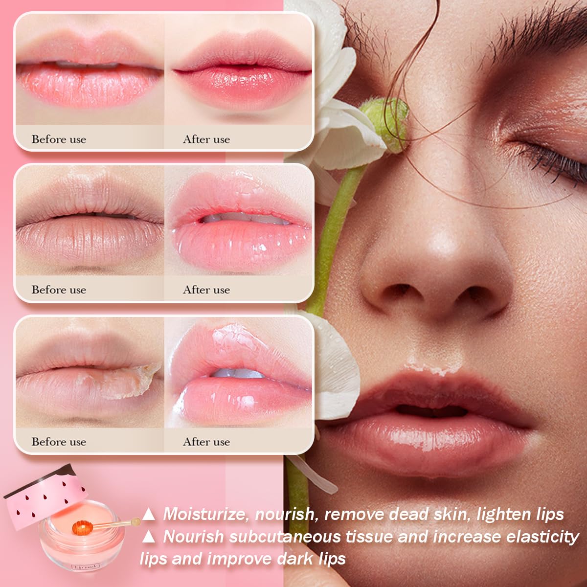 Tiejdhr Honey Lip Balm Coconut flavor smooths and comforts lips.
